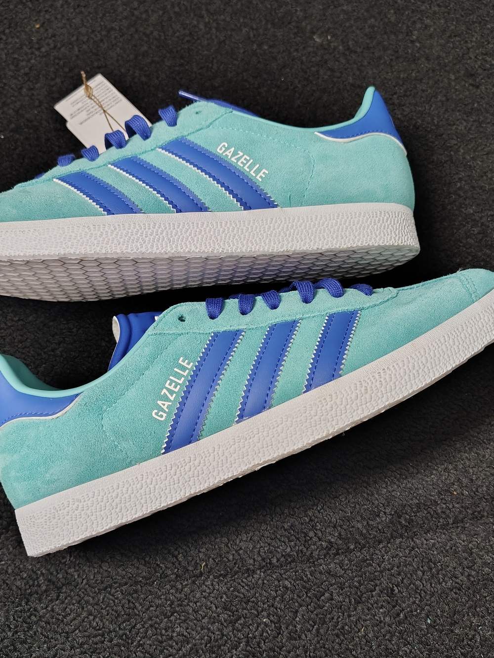 Adidas Gazelle Aqua Blue Seattle Sounders FC Gazelle Sneakers Mens Size 7 New